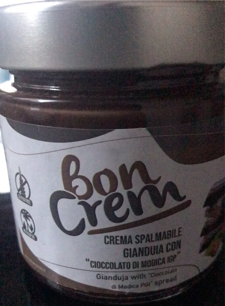 Crema dpalmabile gianduia con cioccolato di Modica IGP