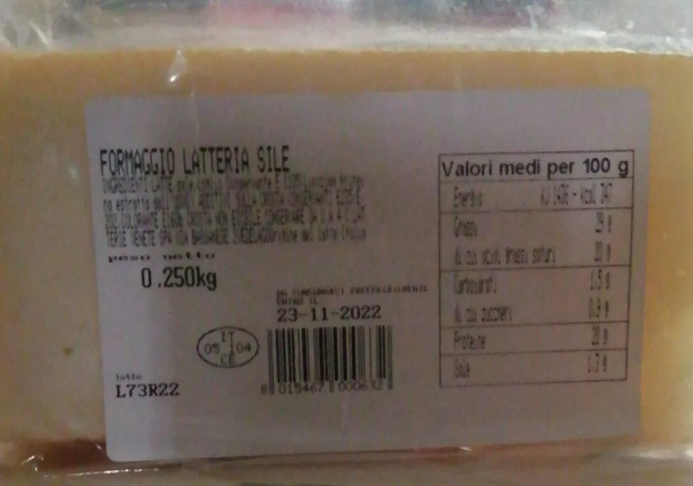 Formaggio latteria