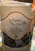 Fusilli di grano duro con Alga Spirulina biologici