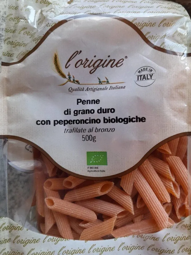 Penne di grano duro con peperoncino