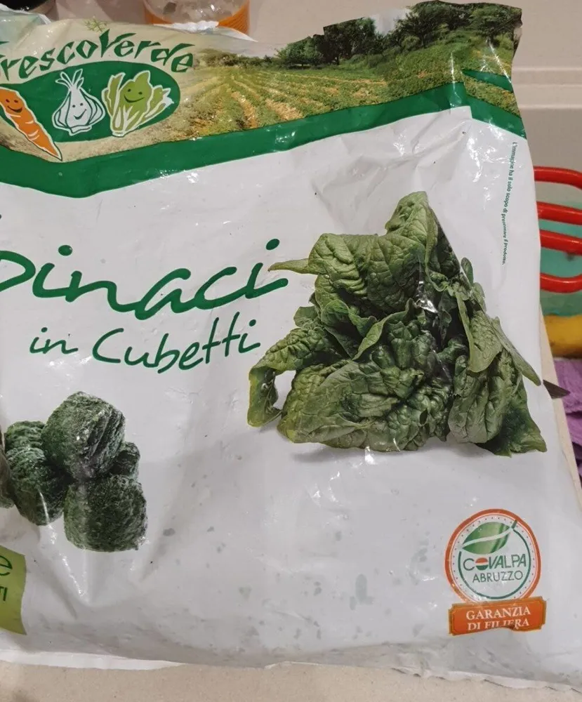 spinaci in cubetti