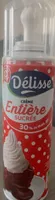Crème sucrée et aromatisée à la vanille