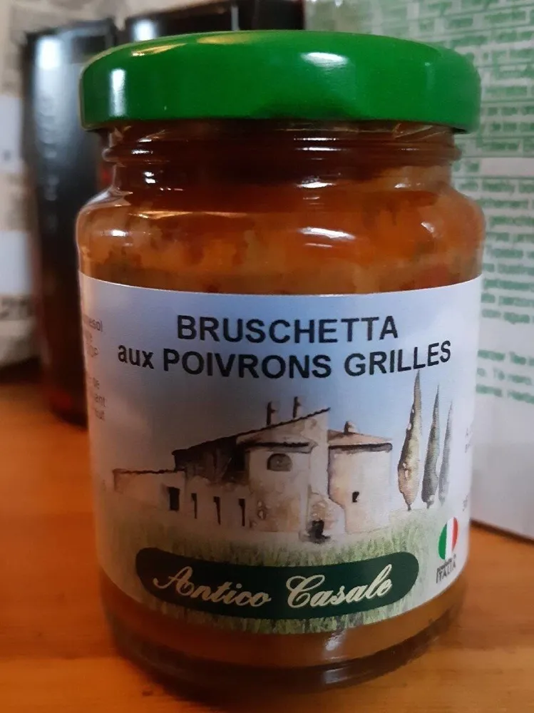 Bruschetta aux poivrons grillés