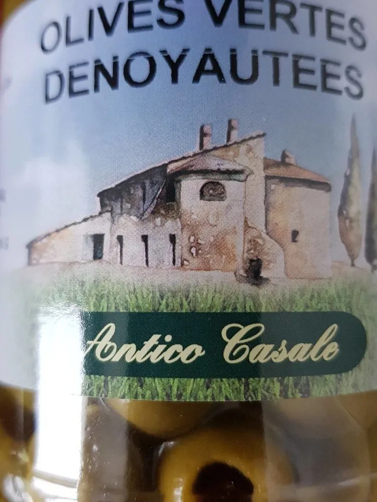 Olives vertes denoyautees