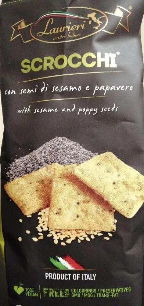 Scrocchi with sesame and poppy seeds