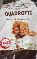 Quadrotti Cookies With Chocolate Chips, Chocolate Chips