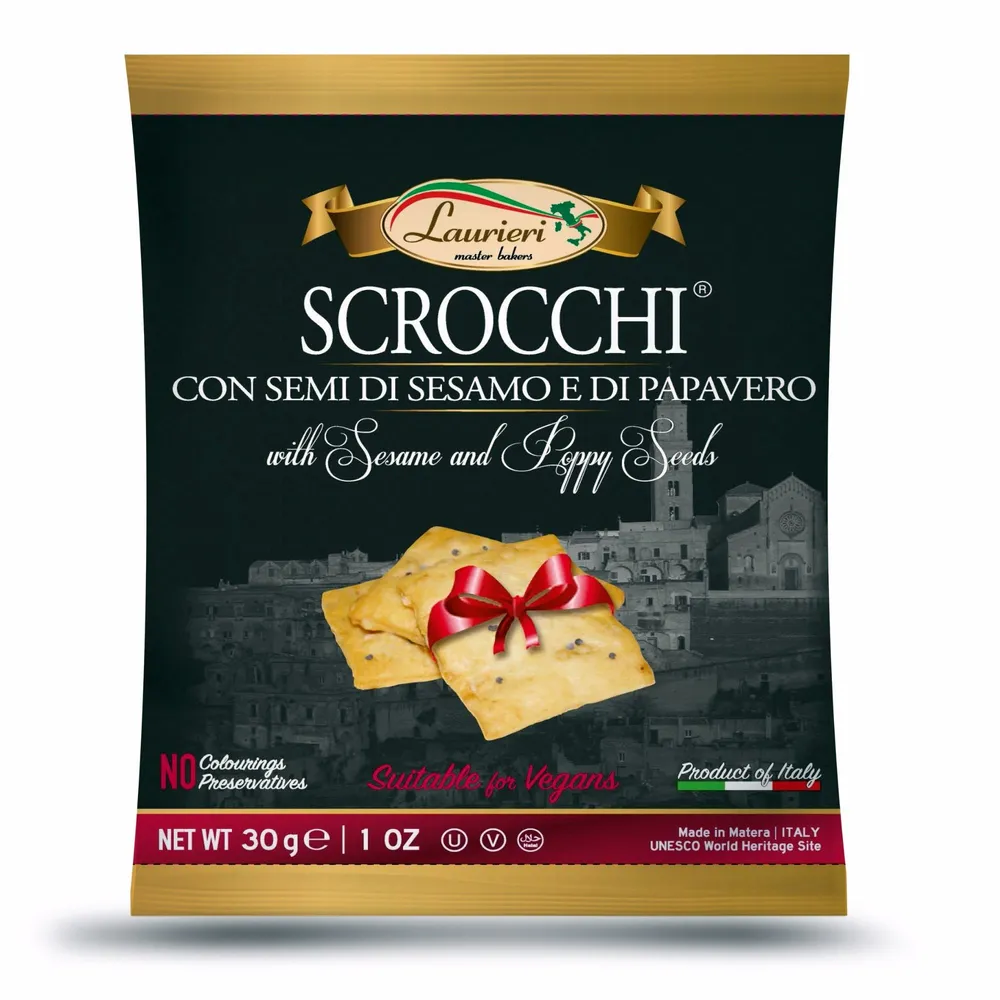 SCROCCHI SEMI DI SESAMO E PAPAVERO LAURIERI