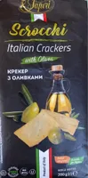 Italian crackers with olive