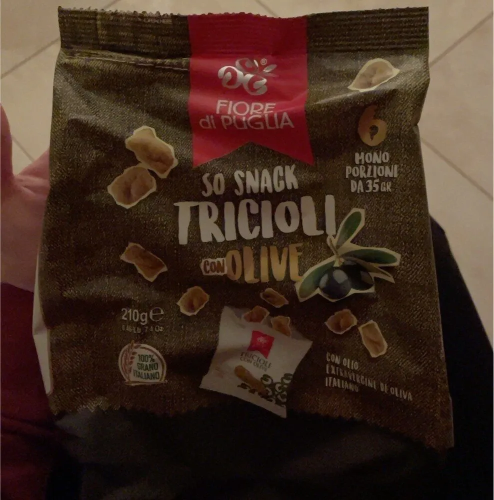So snack tricioli con olive