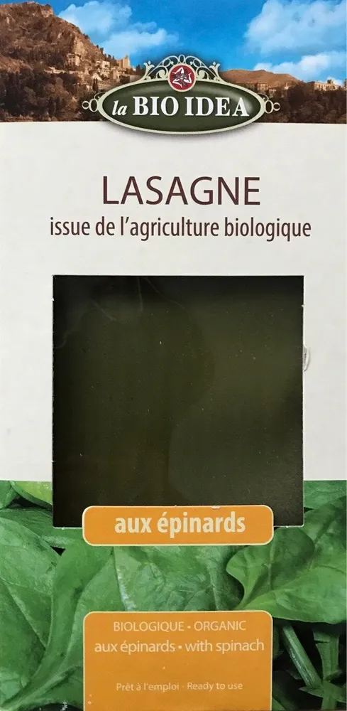 Lasagnes aux épinards Bio - 250G