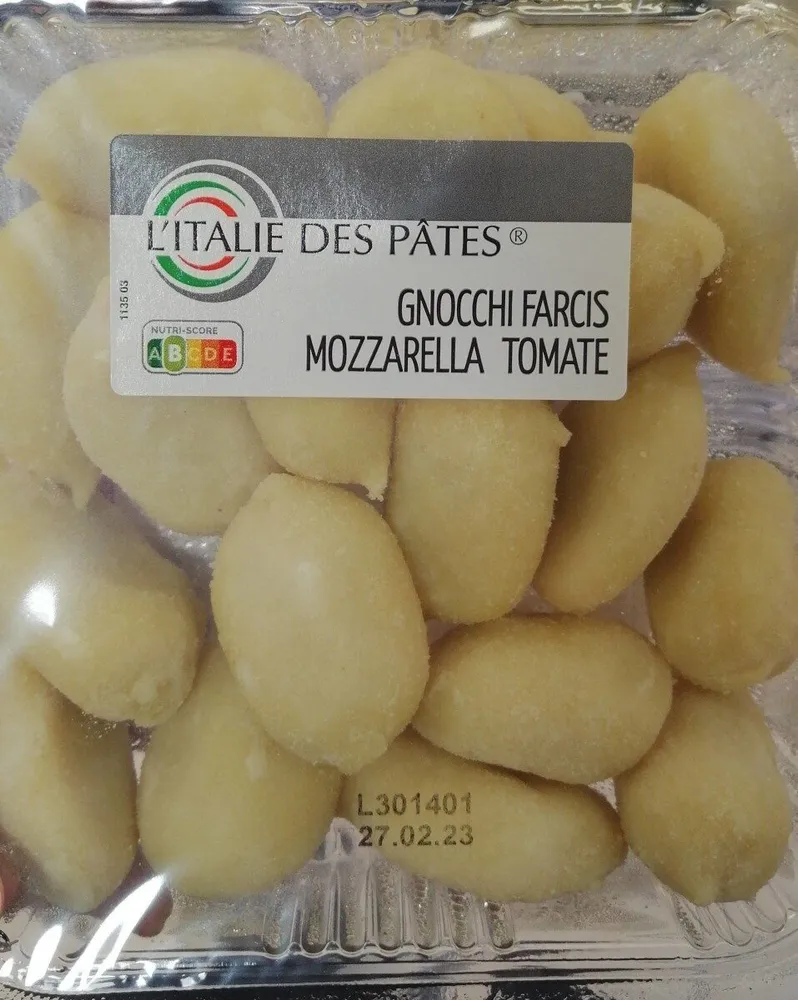 Gnocchi farcis mozzarella et tomate