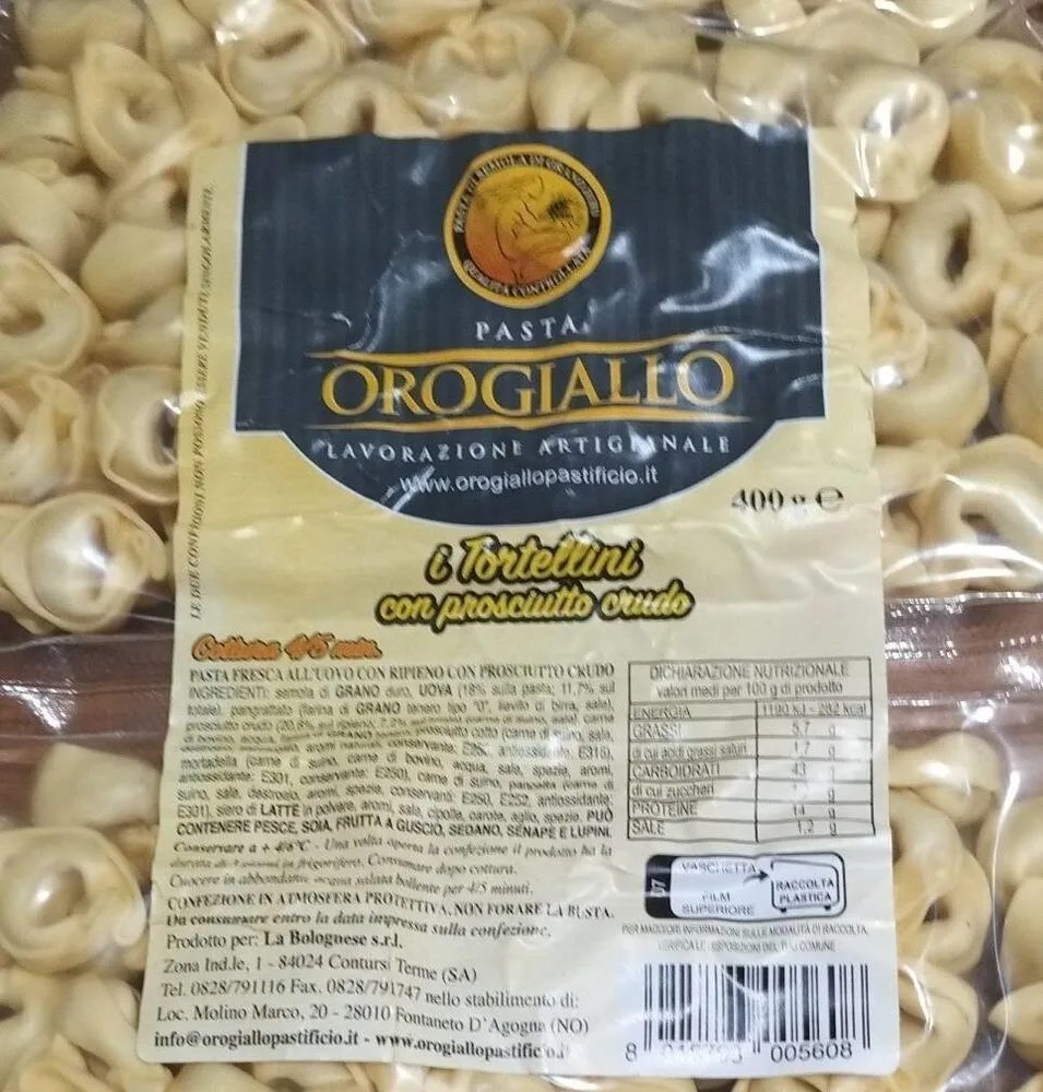 I Tortellini con prosciutto crudo