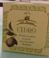 Frutta candita ricoperta con cioccolato fondente