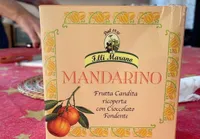 Mandarino frutta candita con cioccolato fondente