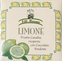 Limone candito ricoperto con cioccolato fondente
