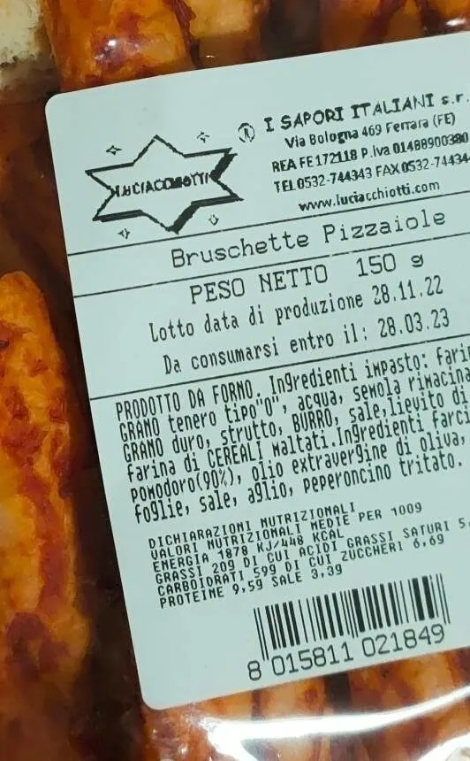 Bruschette pizzaiole