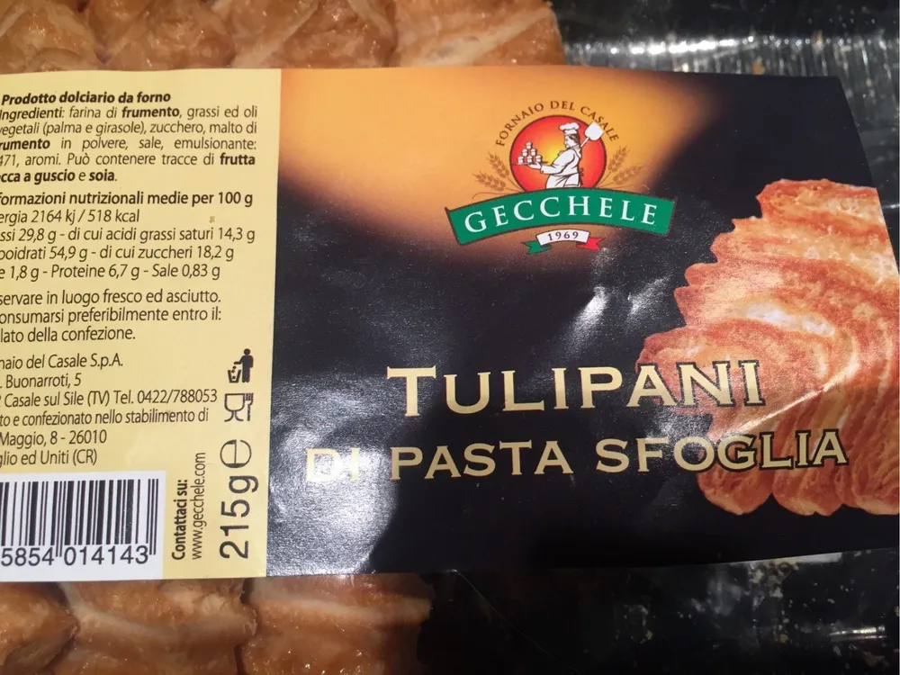 Tulipani di pasta sfoglia