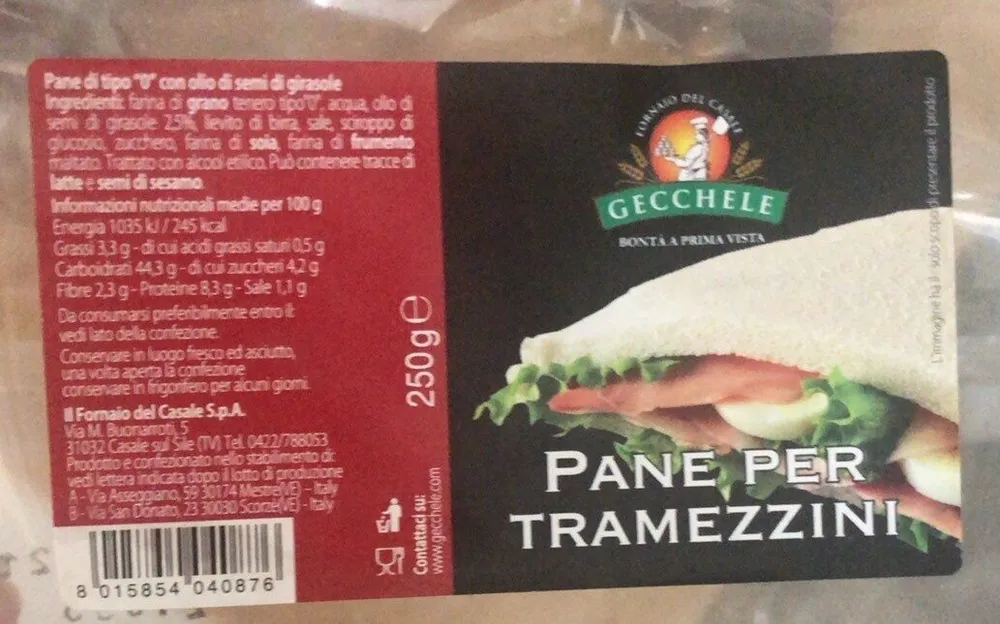 Pane per tramezzini