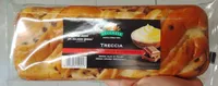 Treccia con crema pasticcera e gocce di cioccolato