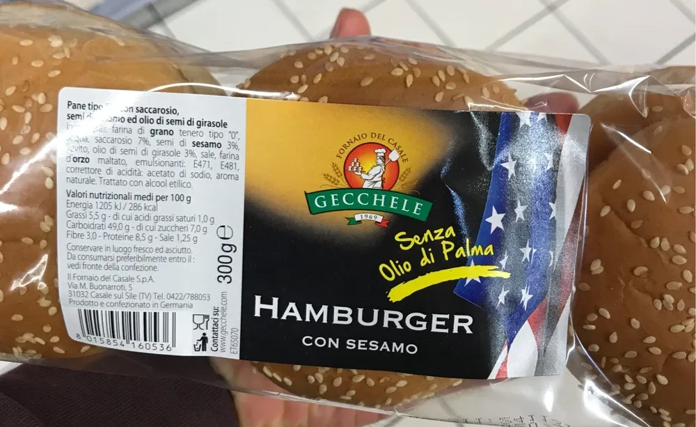 Hamburger con sesamo