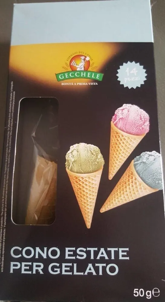 Cono estate per gelato