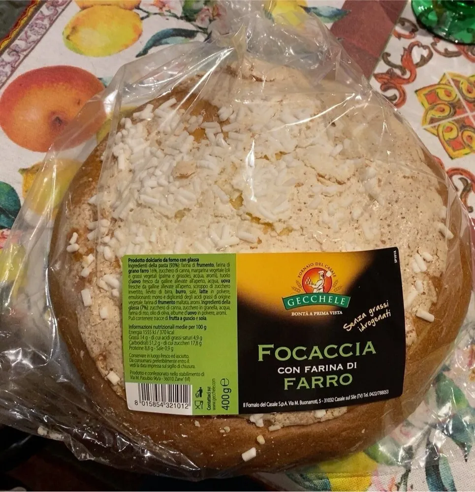Focaccia con farina di farro