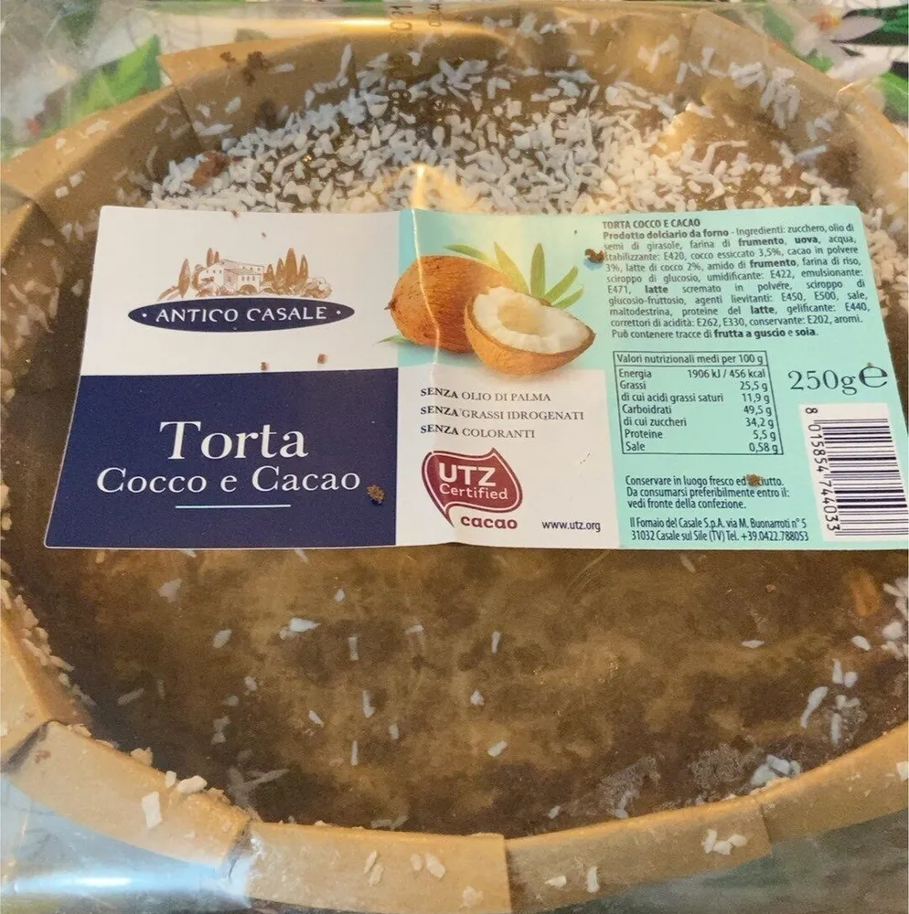 Torta cocco e cacao