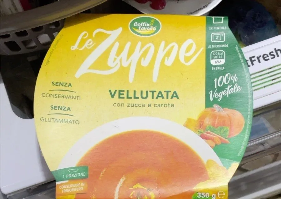 Vellutata con zucca e carote