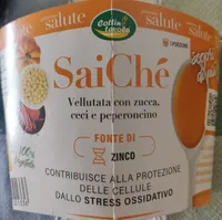 SaiChé vellutata con zucca, ceci e peperoncino