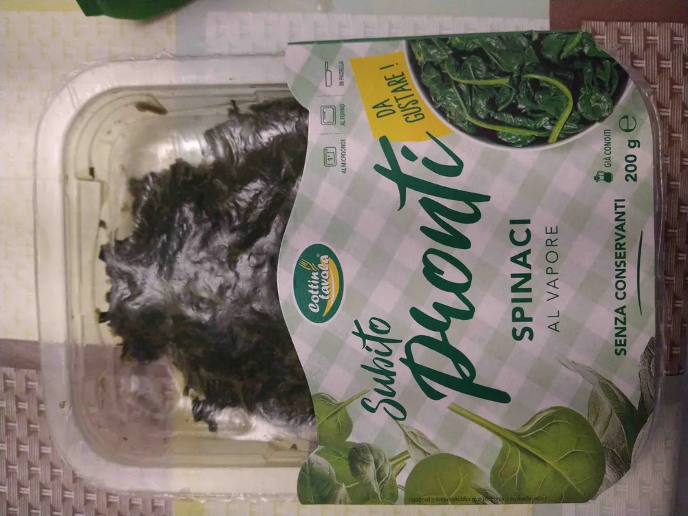 Spinaci al vapore