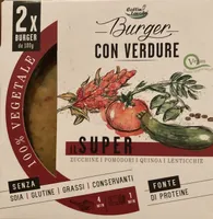 Il super burger con verdure