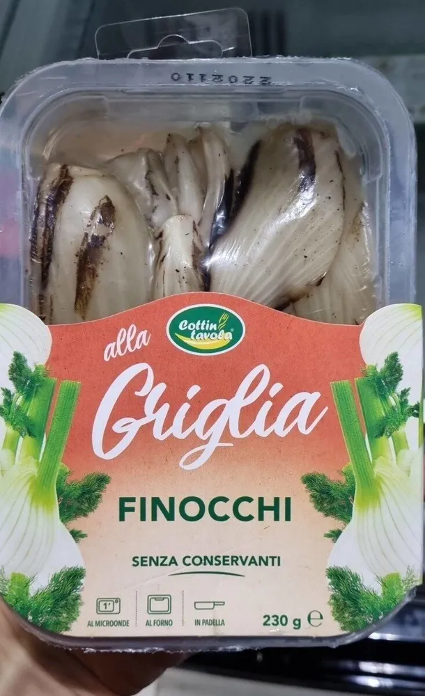 Finocchi alla griglia senza conservanti