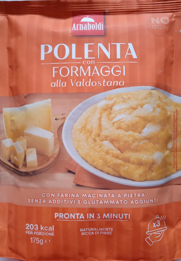 Polenta con formaggi alla valdostana
