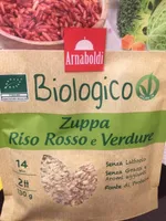 Zuppa riso rosso e verdure