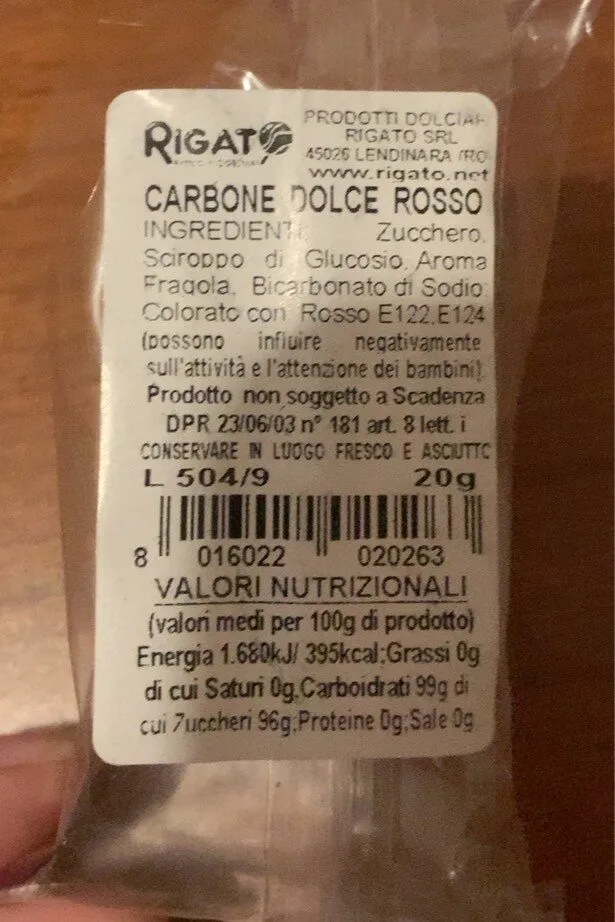 Carbone dolce rosso