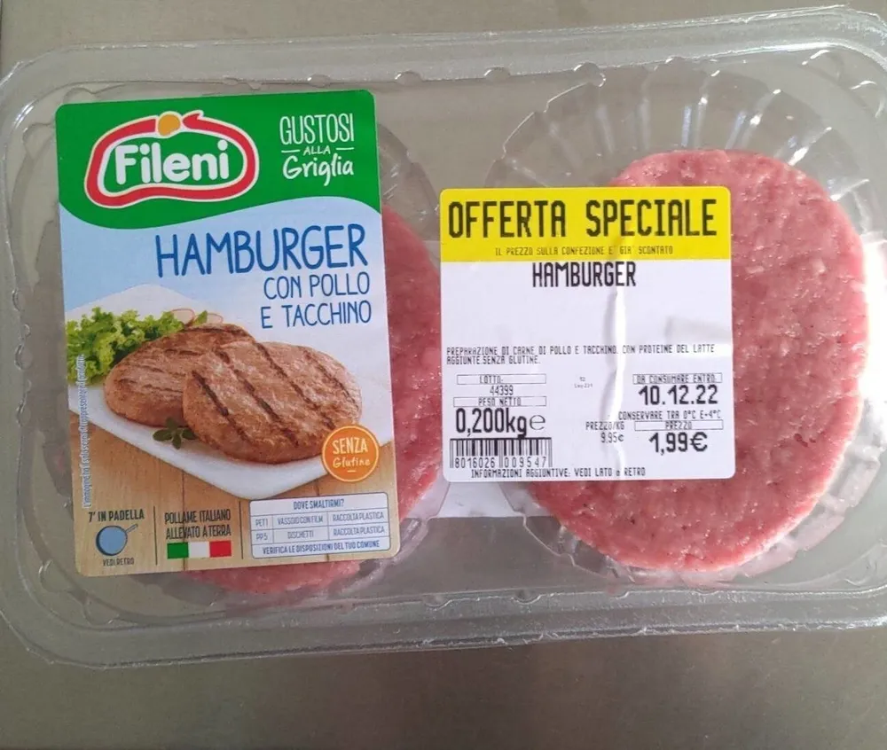 Hamburger pollo e tacchino
