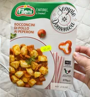 Bocconcini di pollo ai peperoni