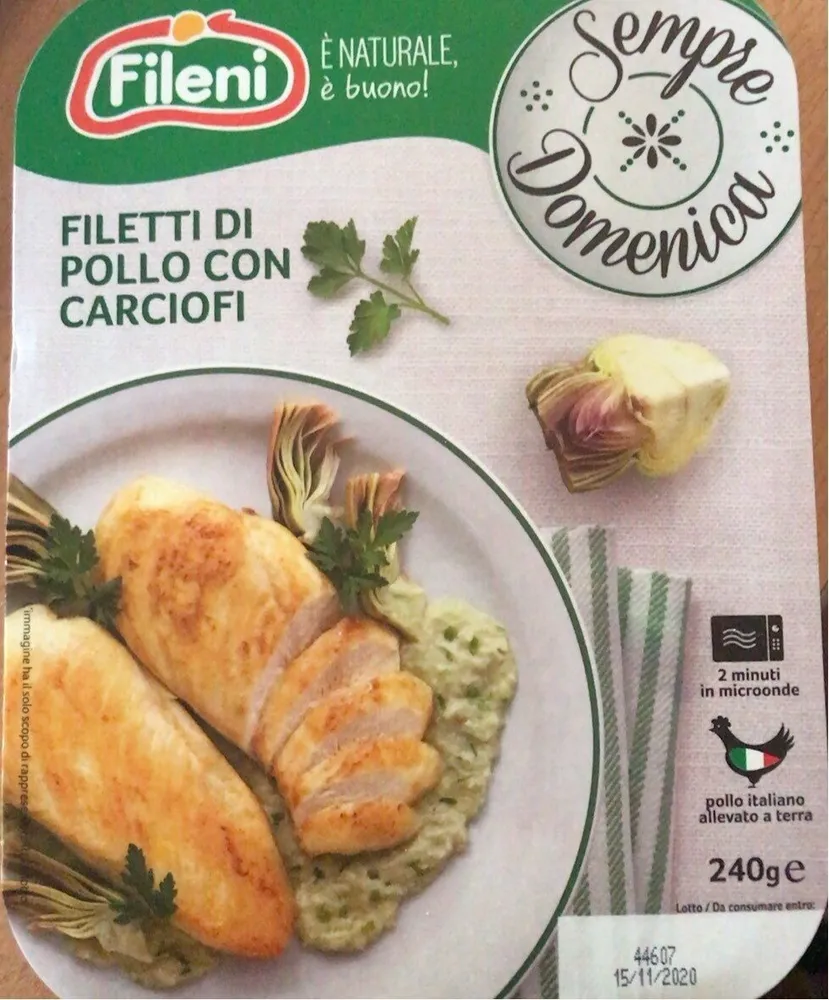 Filetti di pollo con carciofi