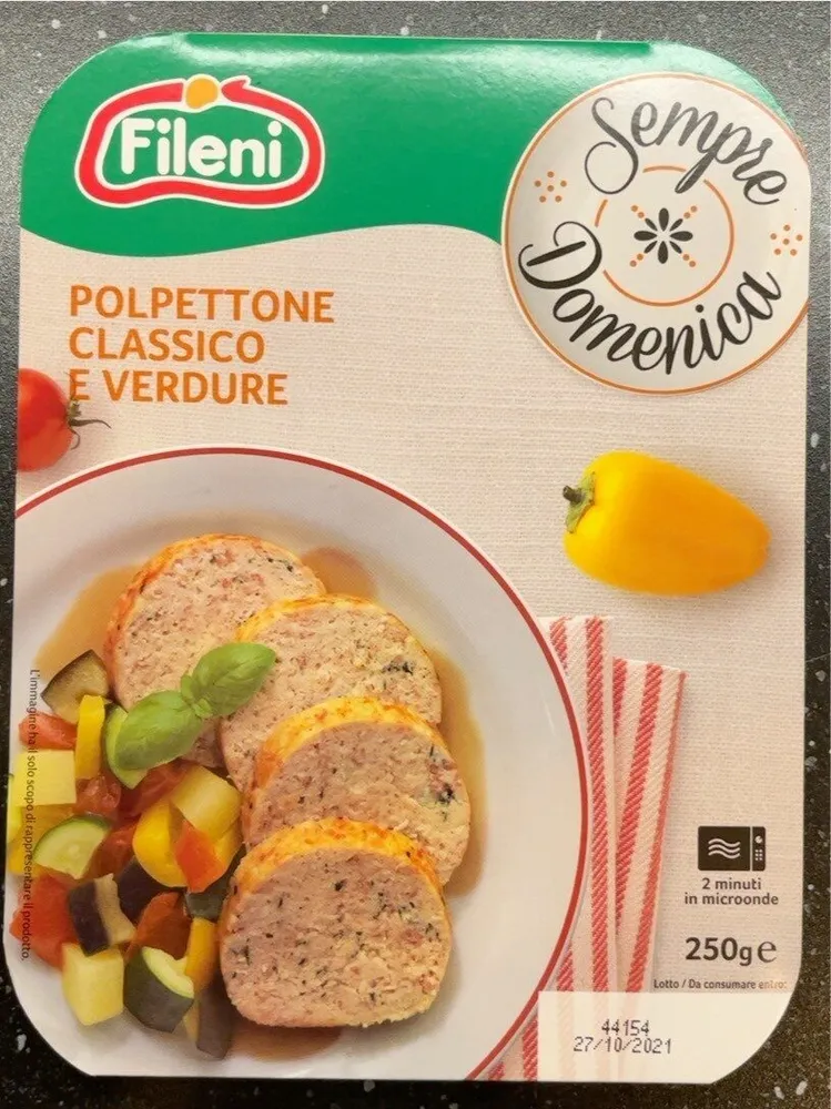 Polpettone classico e verdure