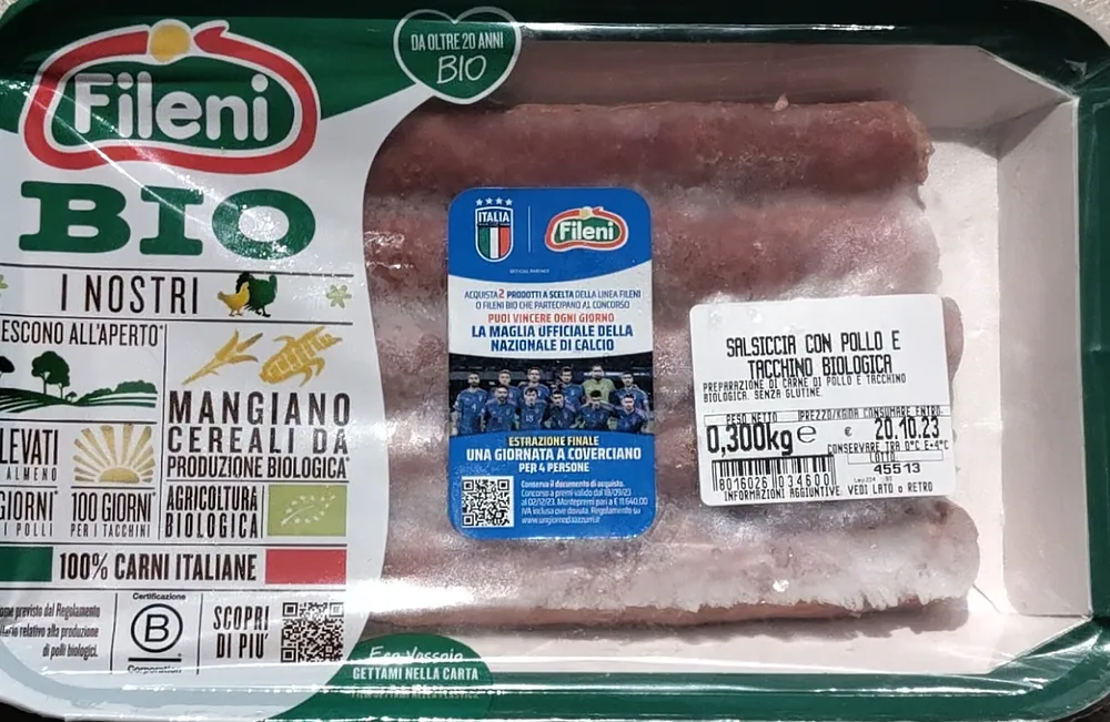 Salsiccia con pollo e tacchino biologica