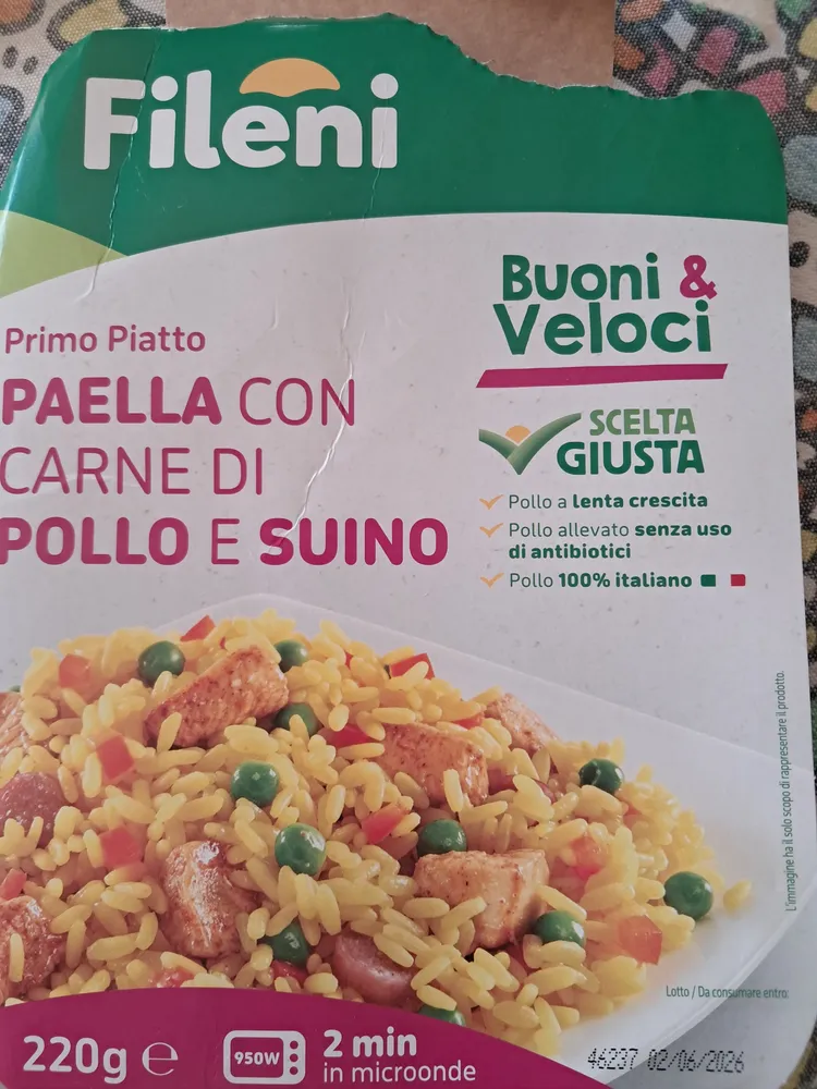 Paella con carne