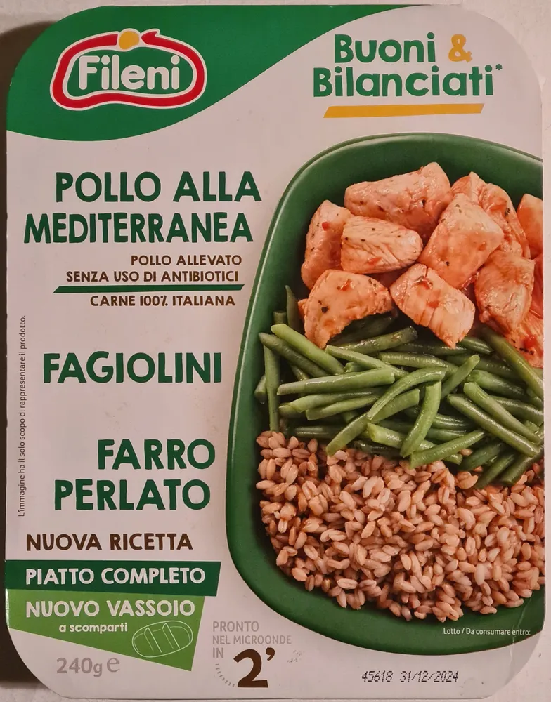 Pollo fagiolini farro