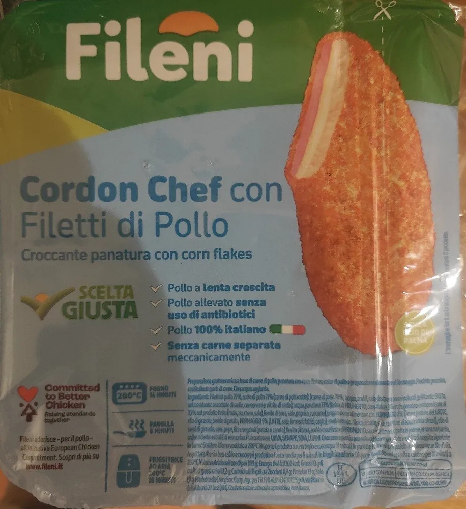 Cordon chef con fioretto di pollo fileni