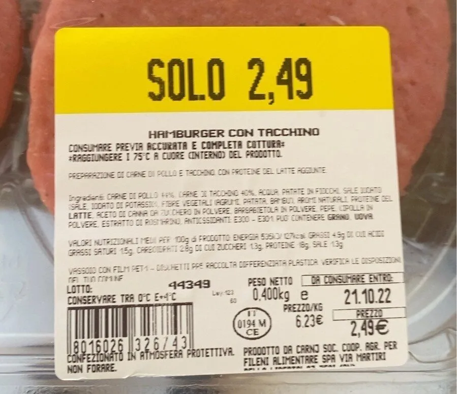 Hamburger con tacchino