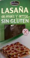 Lasaña de maíz y arroz sin gluten