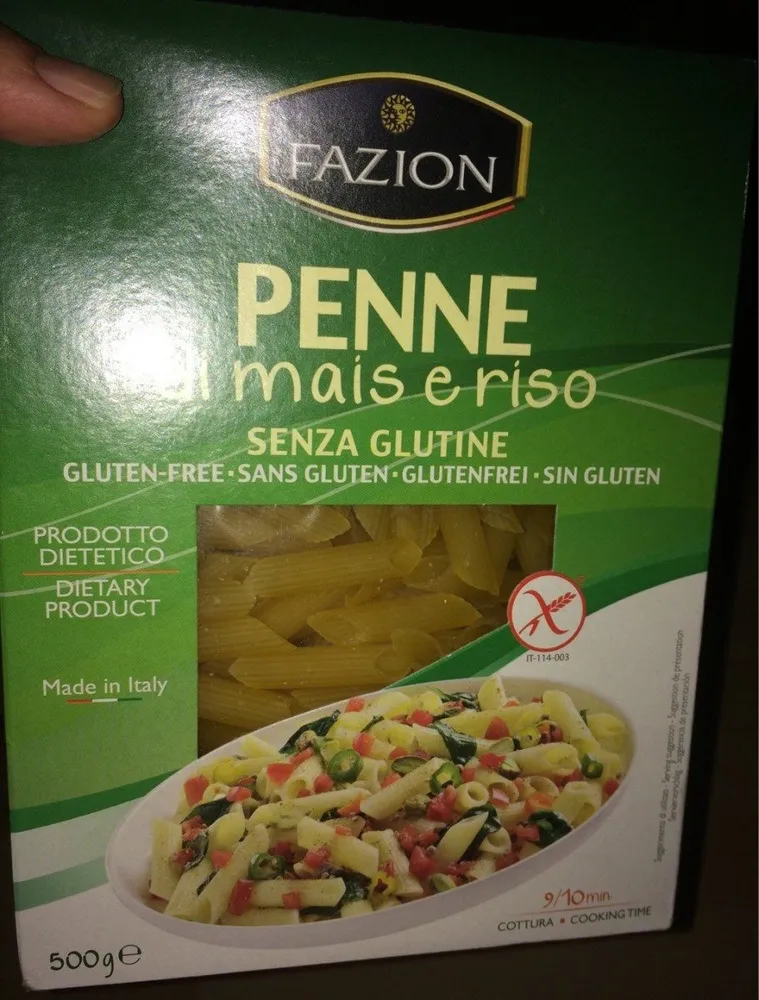 Penne di mais e riso