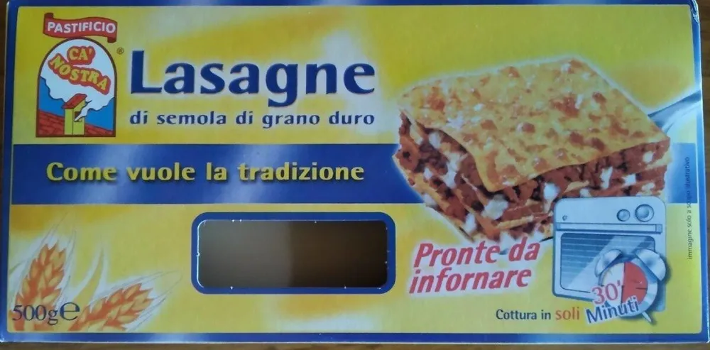 Lasagne di semola di grano duro