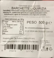 Barchette di liquirizia