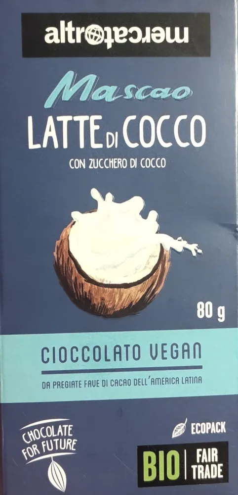 Cioccolato latte di cocco
