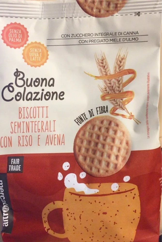 Buona Colazione biscotti semintegrali riso avena